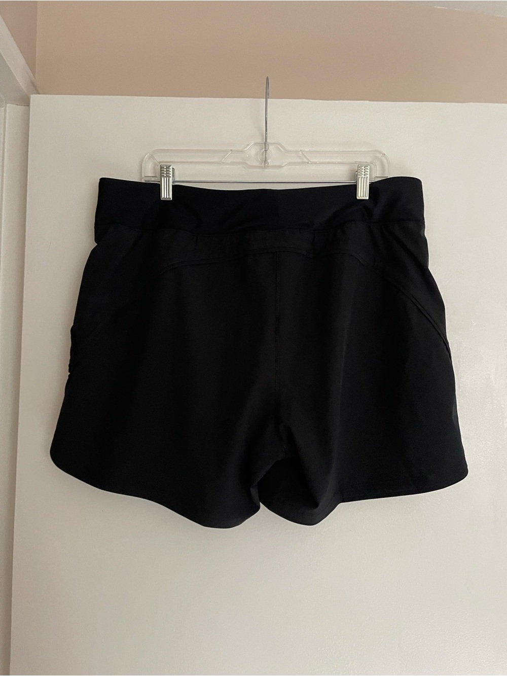 Women’s Lands’End 5” Quick Dry Board Shorts Elastic Waist Swim Shorts w Panty 16